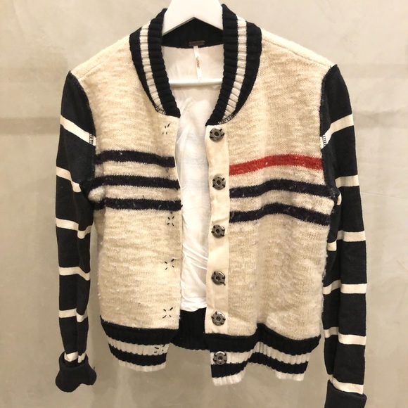 Free People Knit Striped Cardi - Picture 6 of 6